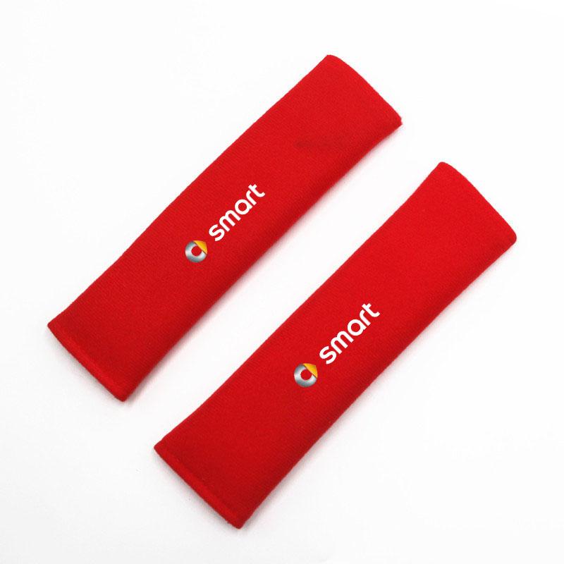 2 шт. автомобильные ремни безопасности прокладка плечевой ремень защита ремень безопасности чехол салон для Smart 451 453 Fortwo Forfour автомобиль