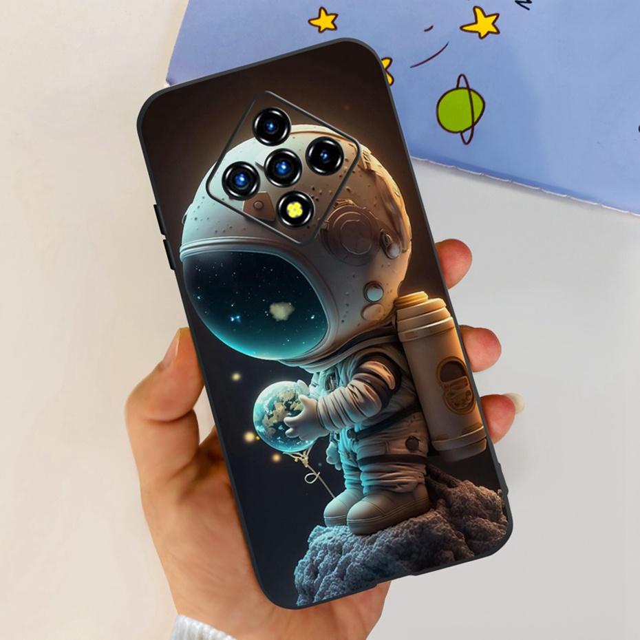 Красивый Расписной Чехол Для Infinix Zero 8 8i X687 X687B Мягкий ТПУ Задняя Крышка Для Infinix Zero8 Zero8i Черный Силиконовый Чехол Для Телефона