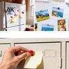 Animal Magnets Set 4Pcs 3D Ladybug Refrigerator Magnet, Mini Ladybird Resin Fridge Magnet Decorative Memo Note Holder for Kitchen Office Whiteboard