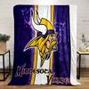 Плед с логотипом Minnesota Vikings Фланелевый плед для спальни, гостиной, дивана и для сна на диване.