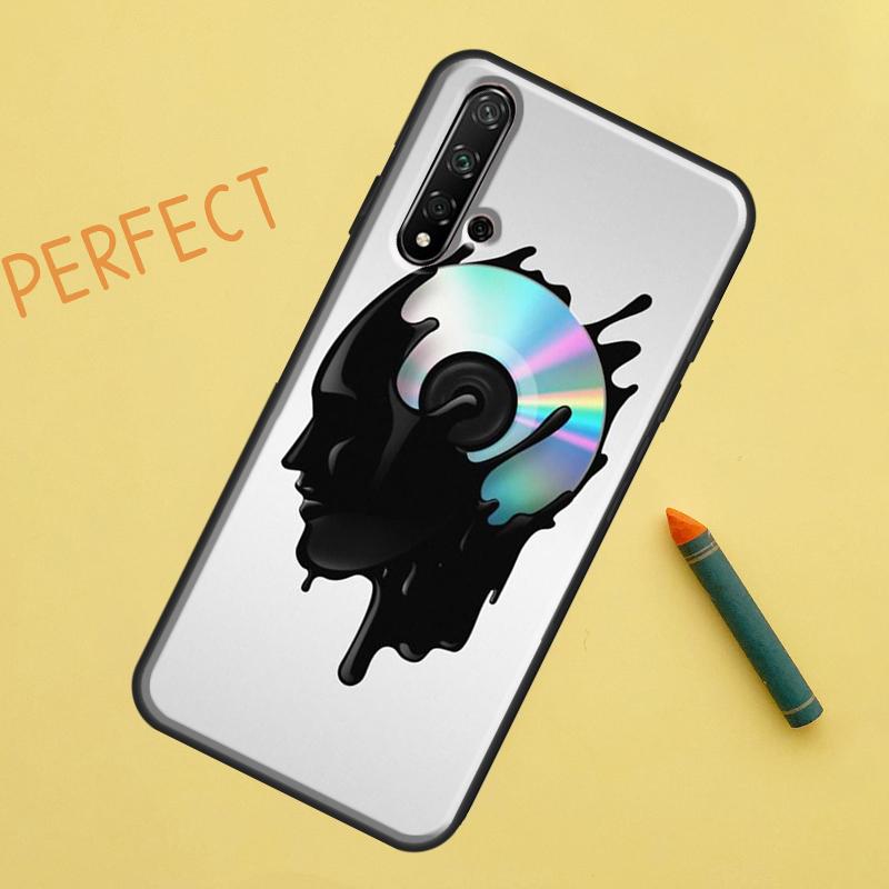 Виниловый DJ-диск Чехол-Арт Для Huawei P Smart 2019 Nova 5T 9 10 SE 3i 8i 11i Y60 Y61 Y70 Y90 P20 P40 Lite P30 Pro