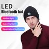 Светодиодная шапка-бини Bluetooth 5.0 со светодиодной подсветкой, встроенными стереодинамиками и микрофоном, теплая шапка для спорта и активного отдыха