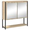 Bathroom Furniture Set with Shelf 4 pcs Sonoma Oak Wood Based Material
