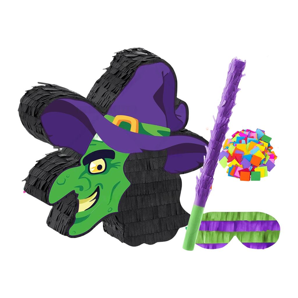 Halloween Witch Pi?atas For Candy Hitting Game Safe Paper Craft Party Decoration Kids Activity Festival Centerpieces