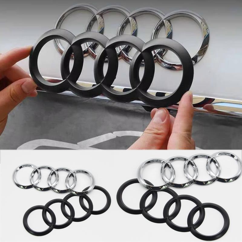 2026 ABS Car Rear Front Badge Sticker Styling Decoration Emblem For 4UYUE C6 C5 B5 C7 B6 B7 B8 B9 D3 Q3 Q5 Q7 TT Auto Logo Accessories