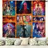 Stranger Series Wall Tapestry Aesthetic Wall Hanging Printed Fabric Blanket Decorative Tapestries for Bedroom Living Room Home Decor