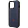 Etui do iPhone 14 Pro Max US Polo Leather Stitch Granatowy