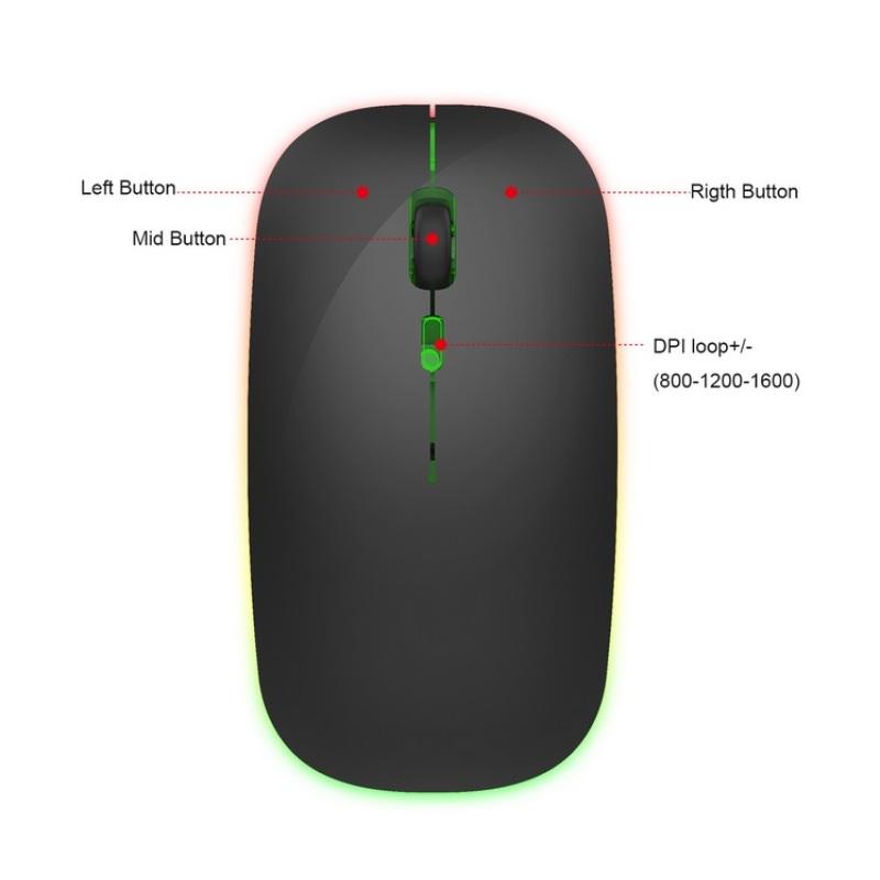 2.4GHz беспроводные мыши с USB-приемником Gamer 2000DPI мышь для компьютера ПК ноутбука