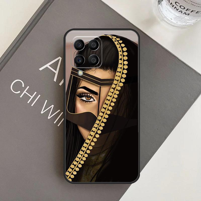 Хиджаб Лицо Мусульманка Исламская Женщина Глаза Чехол Для Samsung Galaxy M31 M11 M34 M13 M53 M51 M14 M54 M12 M32 M52 M16 M36 M56 M15 M35 M55