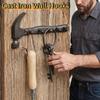 Промышленный Декор Рустикальные Чугунные Настенные Крючки DIY Форма Железных Плоскогубцев Ключница Винтажная Настенная Полка Декор Патио