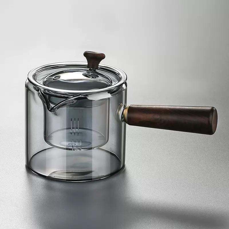 Чайник из высокотемпературного стекла с высоким содержанием кремния и бора Чайник для домашней кухни Можно нагревать Чайный сервиз для приготовления чая на плите