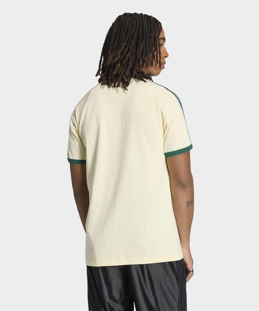 adidas Футболка с 3 полосками - Теплый ванильный:Зеленый / Kt5058