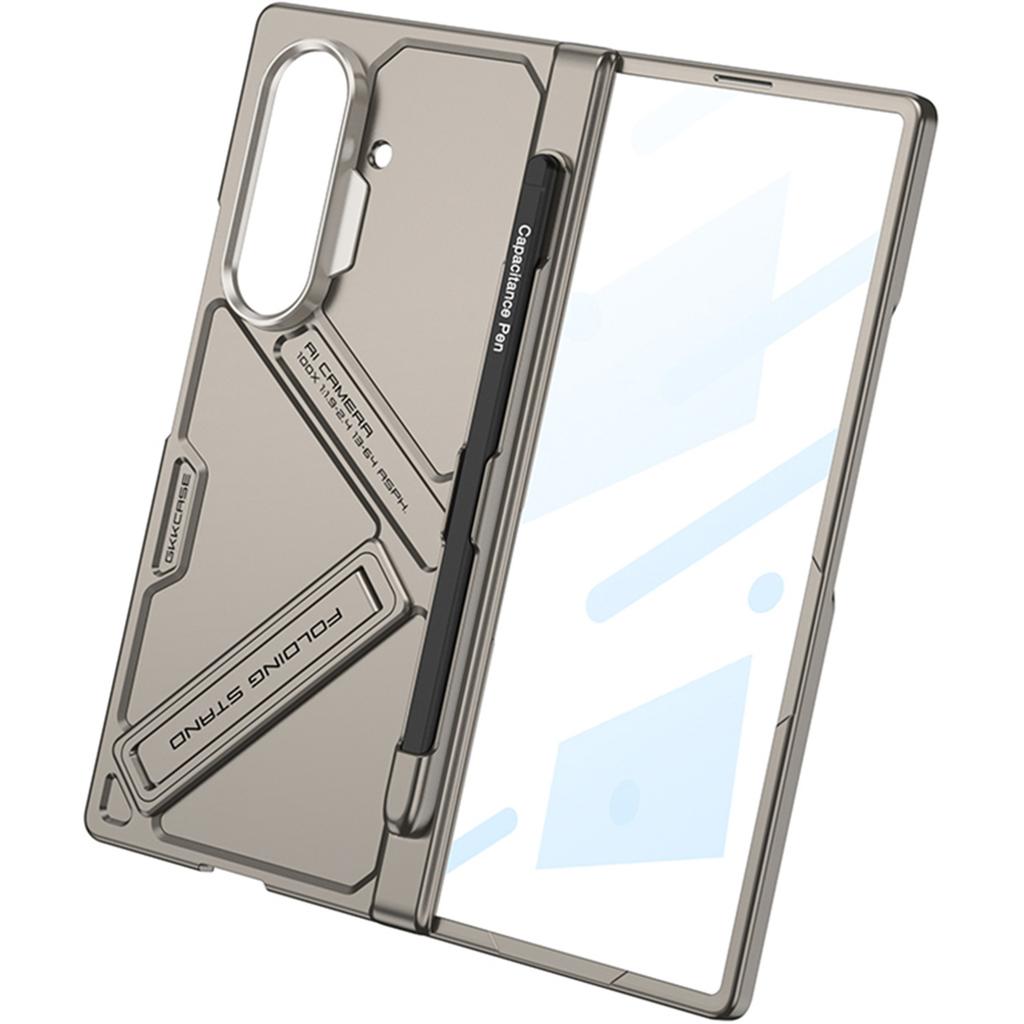 Чехол для мобильного телефона Samsung ZFold7 Высококачественный кронштейн Ультратонкий Вращающийся вал Слот для ручки с пленкой-оболочкой для ручки Полная защита Защита от падения Жесткий чехол