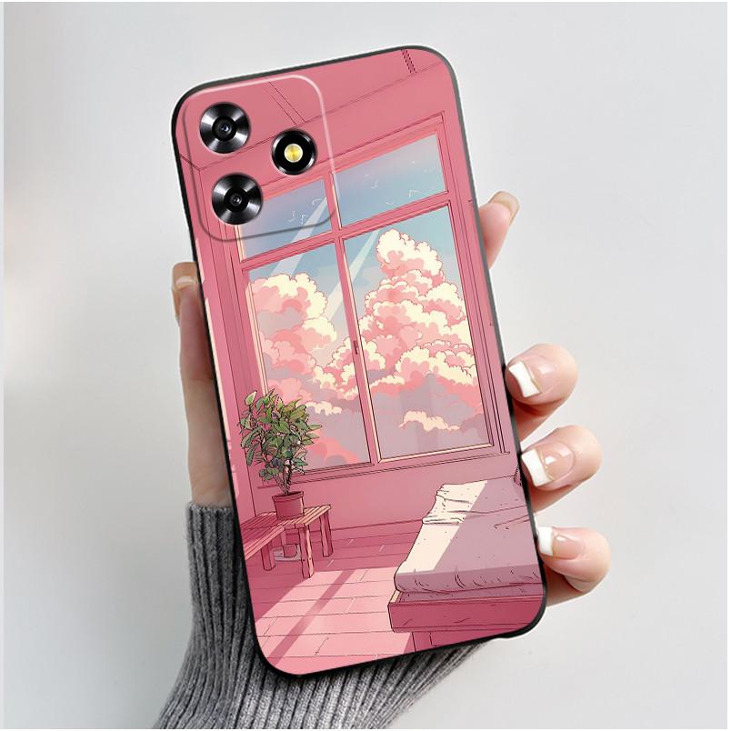 Мягкий чехол для ZTE Blade V50 Design / ZTE 8050 / Blade V50 Smart Чехол Роскошный Дракон Милый Крутой Для Мальчиков Девочек Чехол для Телефона Черная Крышка