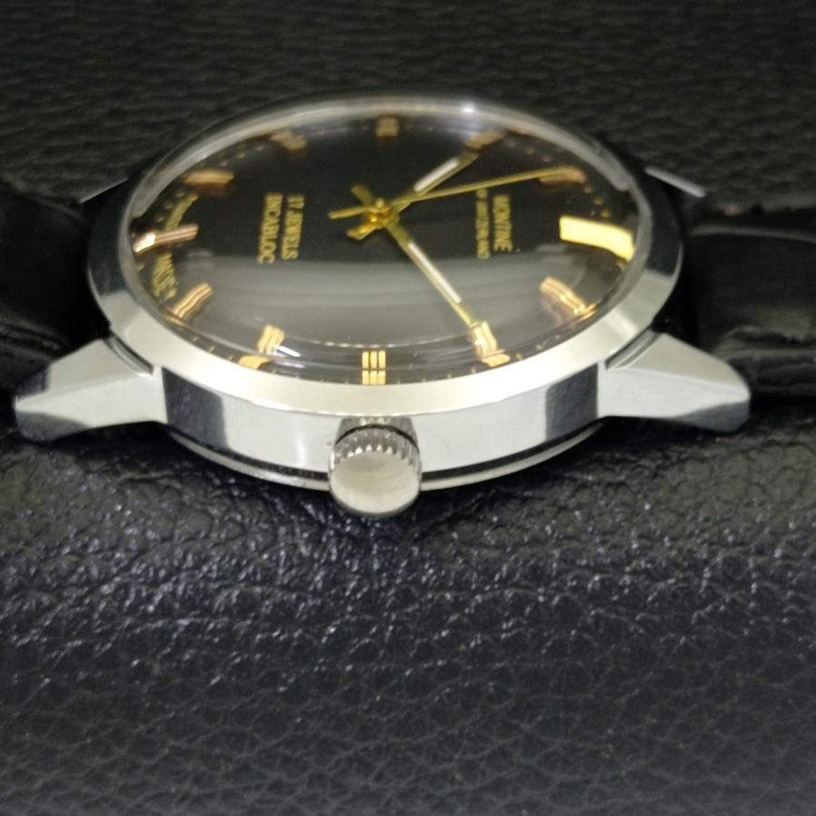 ВОССТАНОВЛЕННЫЕ МУЖСКИЕ НАРУЧНЫЕ ЧАСЫ MONTINE 17 JEWELS С РУЧНЫМ ЗАВОДОМ a427455-2 RL-a427455