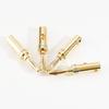 No-brand product Banana 24K Gold No Soldering Aluminum Speaker Cable Heat Shrink Tubing International Kawaki Plugs, 8-Pack, Plated, Required, Screw-
