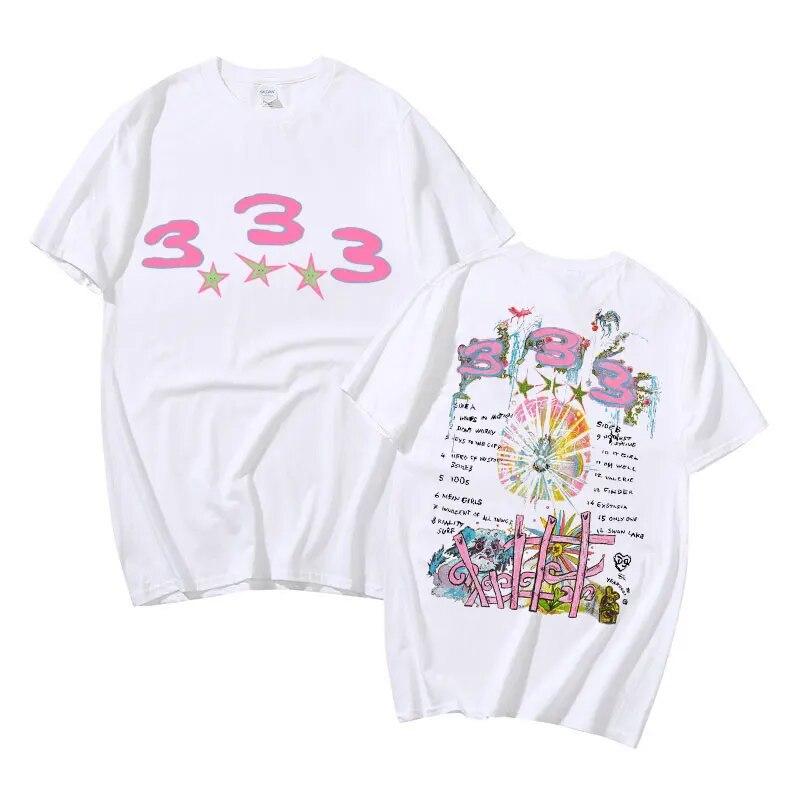 Bladee 333 Hip Hop Oversized Trend Skate Drain Gang Футболка Harajuku Футболка унисекс Унисекс Женская мода Повседневные футболки с короткими рукавами
