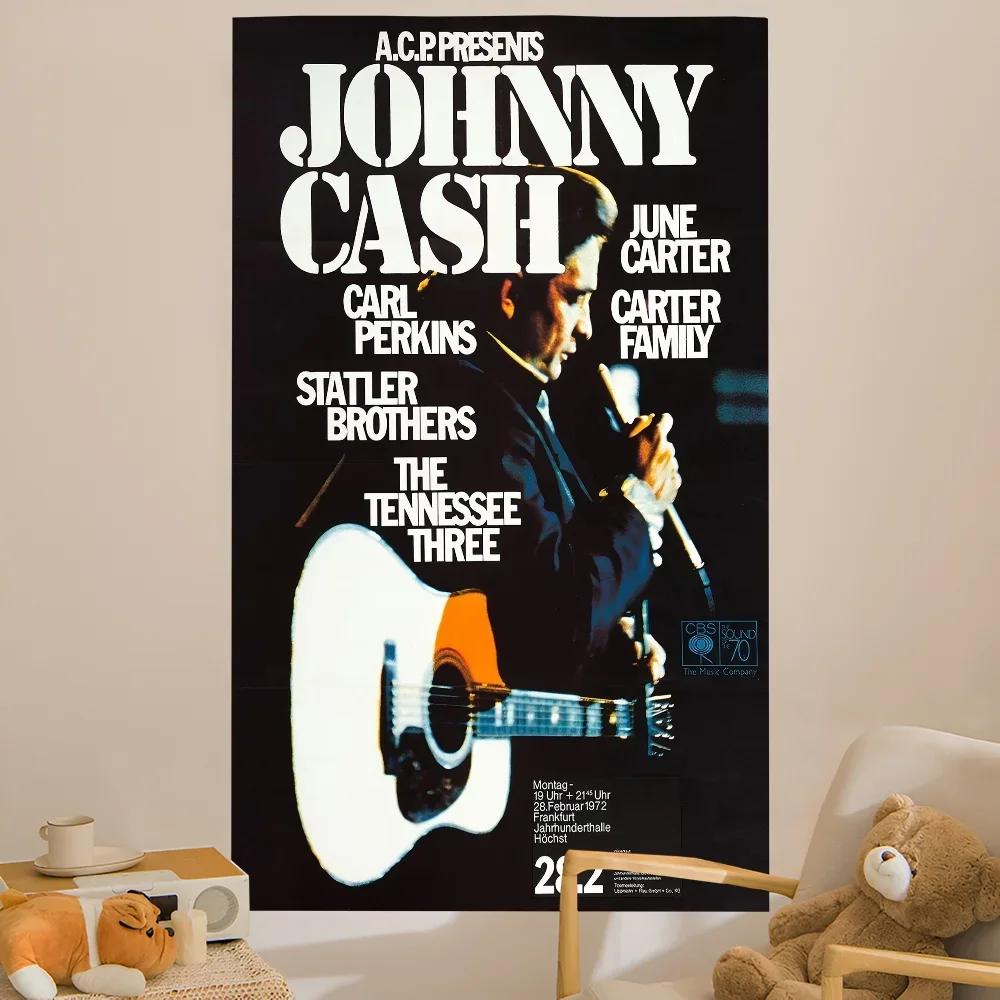 Famous JJohnny Cash Guitarist Hippie Wall Hanging Tapestries for Living Room Home Dorm Decor Art Home Decor