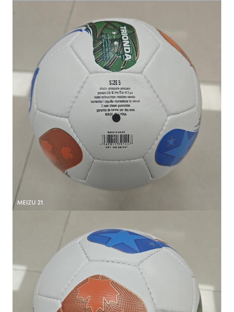World Cup USA-Mexico-Canada Triple Wave Hand-stitched PU Size 5 Football for Adult Competition