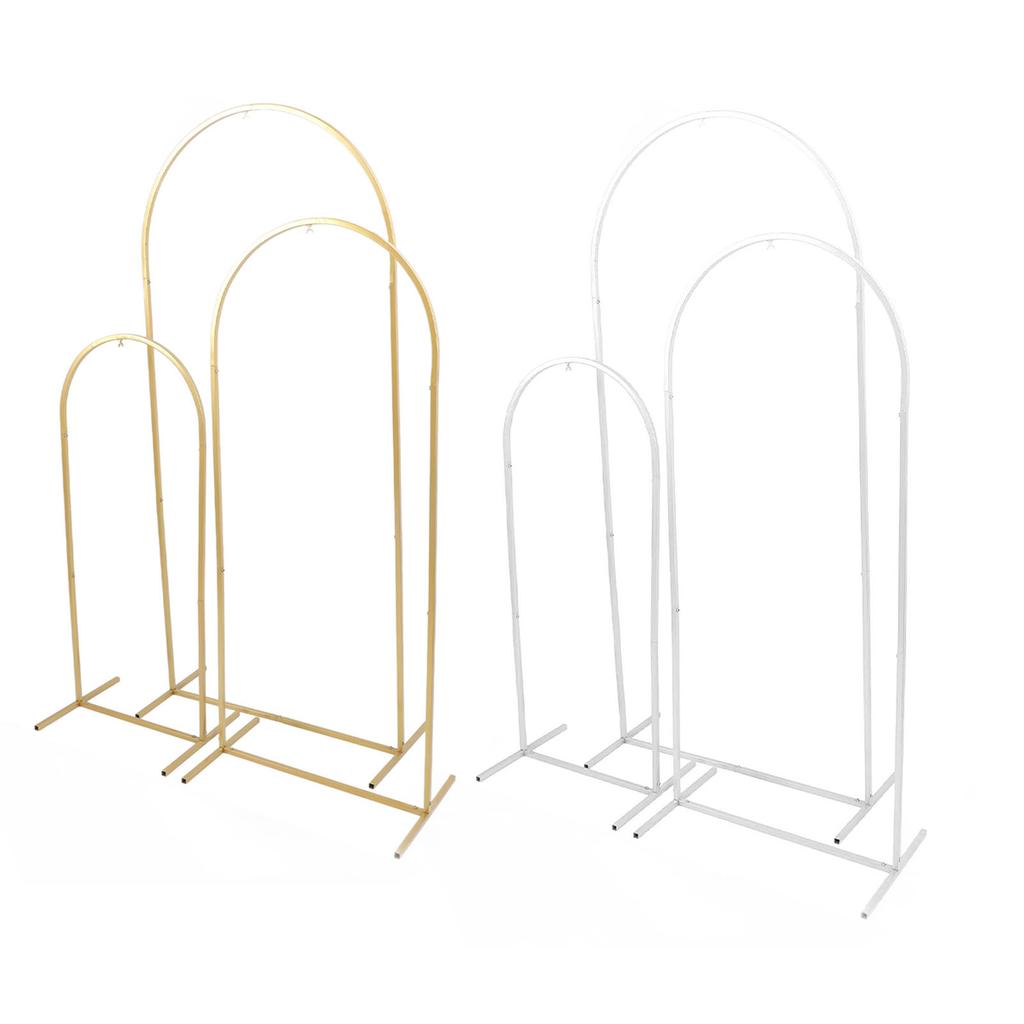 Комплект из 3 предметов, подставка для свадебной арки, 4 фута, 5 футов, 6 футов, металлическая подставка для арочного фона с воздушными шарами для улицы