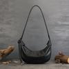 Johnature Сумка Moon Bag из натуральной кожи, повседневная, однотонная, для поездок на работу, большая вместимость, мягкая, из воловьей кожи, женские сумки через плечо