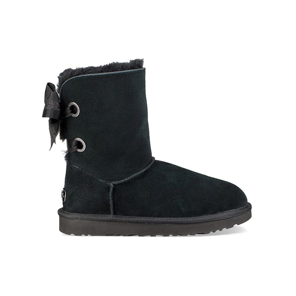 UGG Женские черные ботинки Bailey Bow Short 1098075-BLK (с возможностью персонализации)