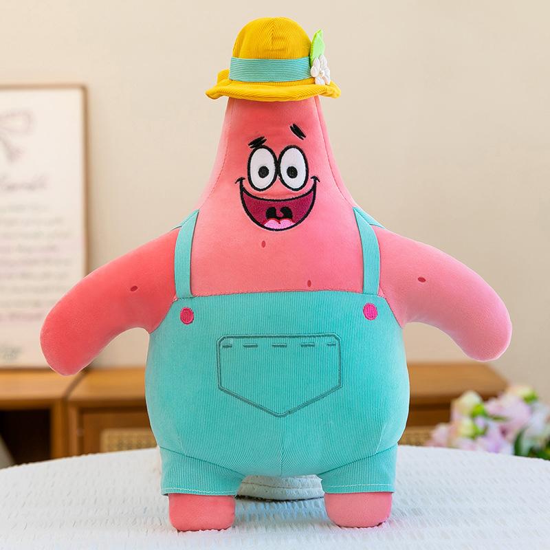 40-80cm Spongebob Squarepants Patrick Star Plush Toys Cute Cartoon Plushie Anime Birthday Pillow Doll Stuffed Gift for Kids Xmas