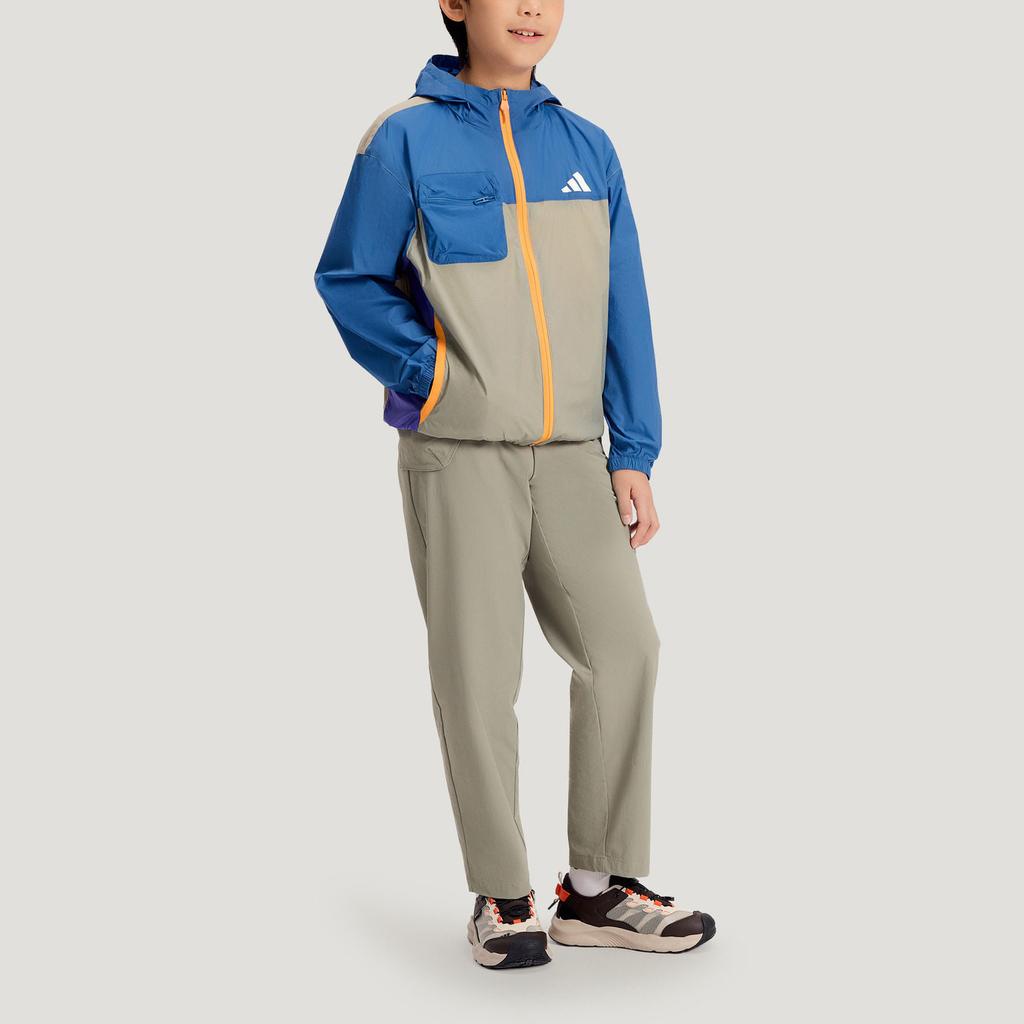 adidas Городская функциональная водостойкая куртка с цветовыми блоками, защита от солнца, легкая, с длинным рукавом, детская куртка KH0263
