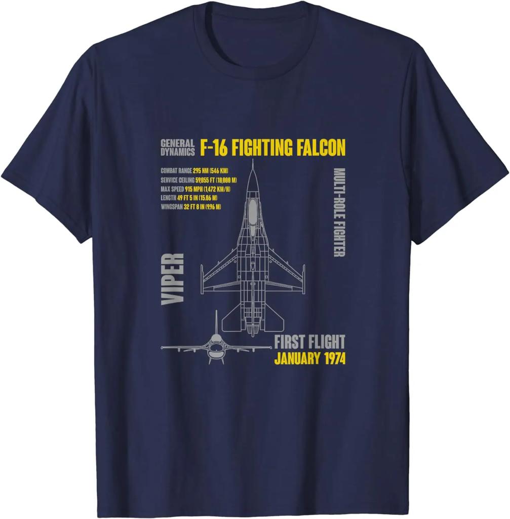Short Sleeve Casual Cotton Oneck T Shirts F16 Fighting Falcon Military Aircraft Unisex Tshirt Unisex Clothing Graphic Oversized Tee
