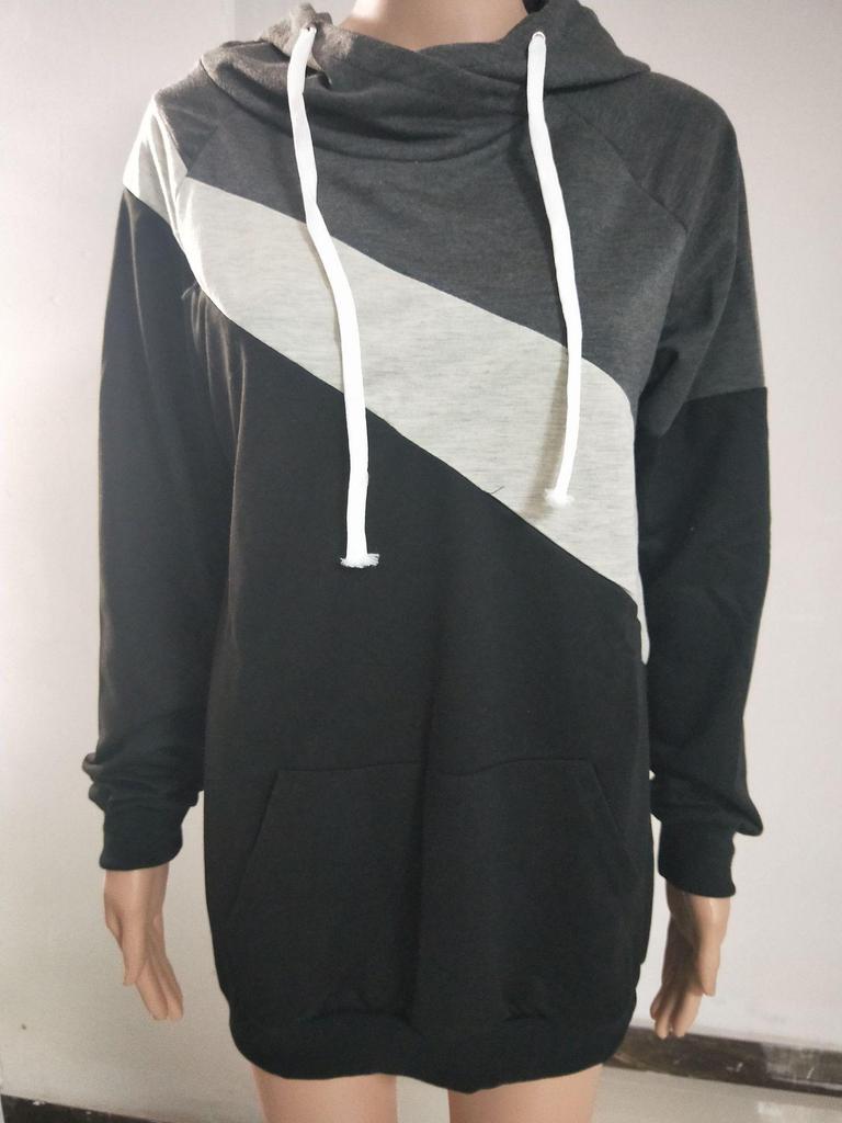 2025wish Многофункциональная куртка-толстовка с длинным рукавом и лоскутным дизайном для кормления