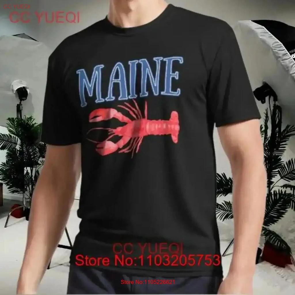 New T Shirt Maine Watercolor Lobster Lobstert Funny Size S To 5xl Vintage Graphic Versatile Streetwear Casual Vintage