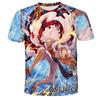 Аниме One Piece Луффи Мальчик Футболка Косплей Короткий Рукав Мужская Мультяшная Мужская Вершина Свободная Дышащая Мужская Повседневная Одежда