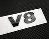 1pcs 3D ABS high quality V6 V8 TDI TSI car Letter Rear trunk XJY7TUR Decals Emblem badge sticker Decal styling