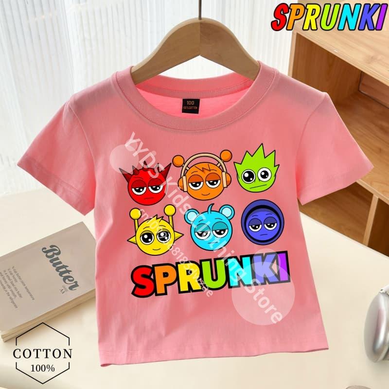 Просто парень, который любит Sprunki Boy, графический принт, детская футболка Sprunki, модный тренд, футболка для мальчика, летняя одежда для мальчиков/девочек, универсальная одежда