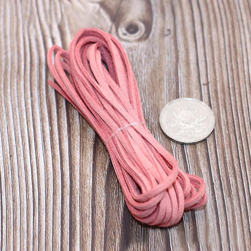 5M Длинный Кожаный Шнурок Плоский Искусственный Замшевый Шнур Нить DIY Браслет Фурнитура Веревка Шнур Изготовление Ювелирных Изделий Толщина 3мм Принадлежности