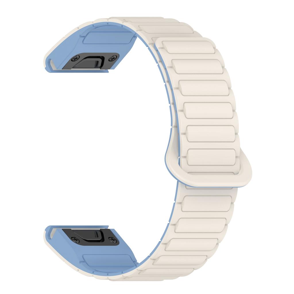 20mm 22mm 26mm Quick Fit Magnetic Quick Release Silicone Watch Band for Garmin Fenix 7 8 Pro Forerunner 970 Sports Wrist Strap