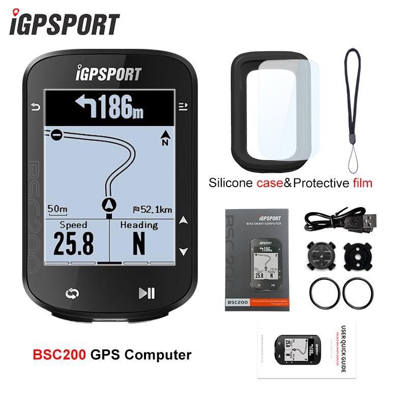 IGPSPORT BSC200 Bluetooth Навигационный Велокомпьютер Беспроводной Спидометр Поддержка Измерителя Мощности Для Езды на Велосипеде на Открытом Воздухе