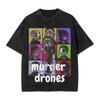 Murder Drones TShirt Summer YK Classic T Shirts Cotton Hipster Tee Shirt Short Highend Luxury hot product Washed Retro Unisex