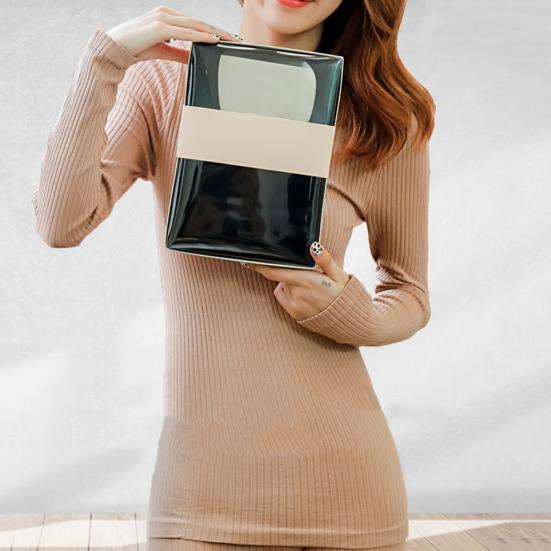 2 шт./компл., термобелье, топ, брюки, однотонный узкий обтягивающий осенне-зимний комплект с постоянной температурой, эластичный женский комплект для повседневной носки