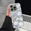 Премиальный синий роза для iPhone17promax Apple 16 лазерный чехол для телефона 14/13 большое отверстие 15