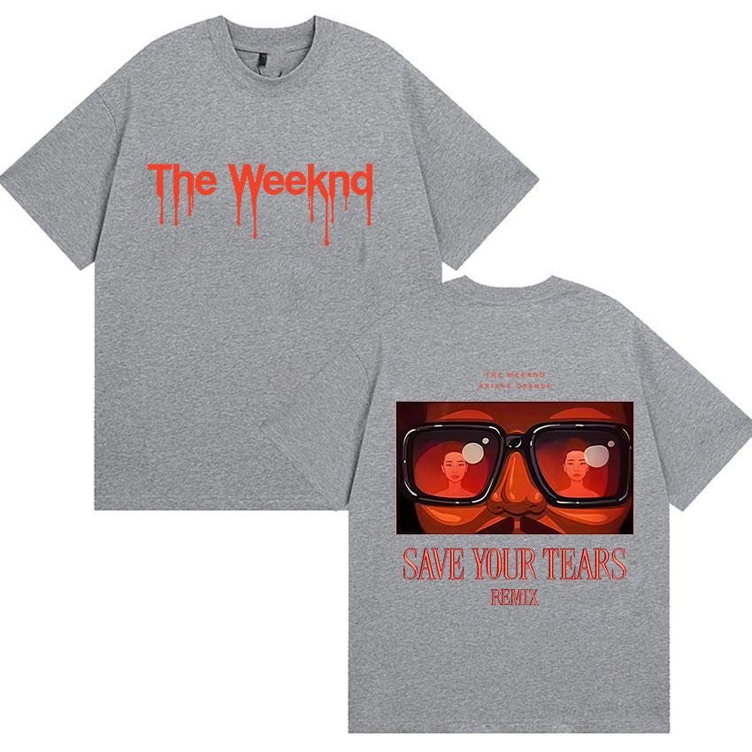 The Weeknd Ariana Orande Новый Альбом 2025 Графические Футболки Мужские Женские Винтажные Хип-Хоп Оверсайз Хлопковая Футболка Фанаты Уличная Одежда