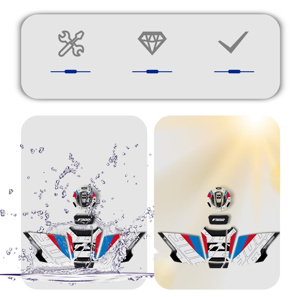 3D Sticker Decal Kit Tank Pad Fuel Tank Cap Decoration Motorcycle Accessories For F900GS F 900 GS F900 GS 2024