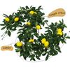 Real Touch Artificial Lemon Garland Green Plant Faux Fruit Vine  Door Wall Table Decor