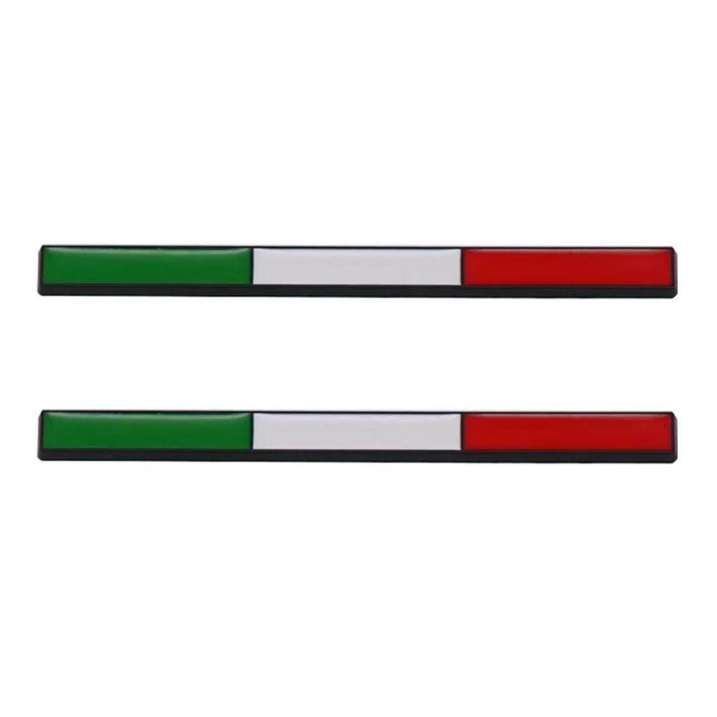 3D Metal Germany France Italy Sweden Tricolor Flag Badge Sticker Side Fender Rear Trunk Emblem Decal
