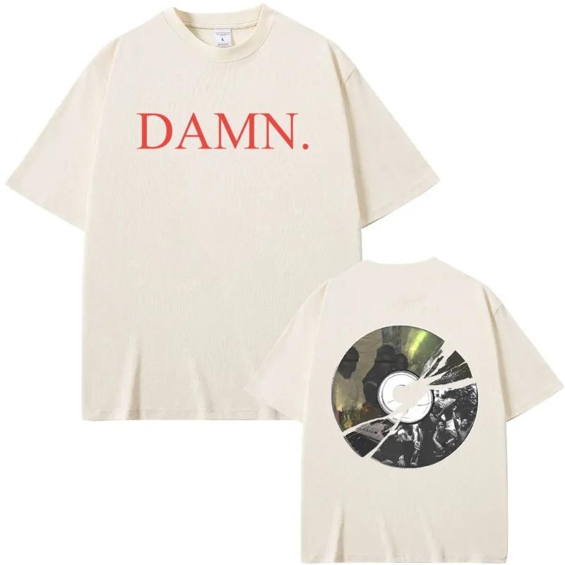 Rapper Kendrick Lamar DAMN To Pimp A Butterfly Mr. Morale & The Big Steppers Album Graphic Print Tshirt Male Hip Hop Casual Tees