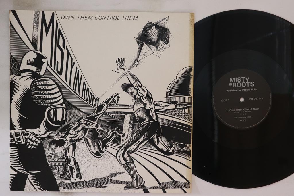 12-дюймовая пластинка MISTY IN ROOTS - Own Them Control Them PU00712 People Unite UK Регги, Ска и Даб Б/у