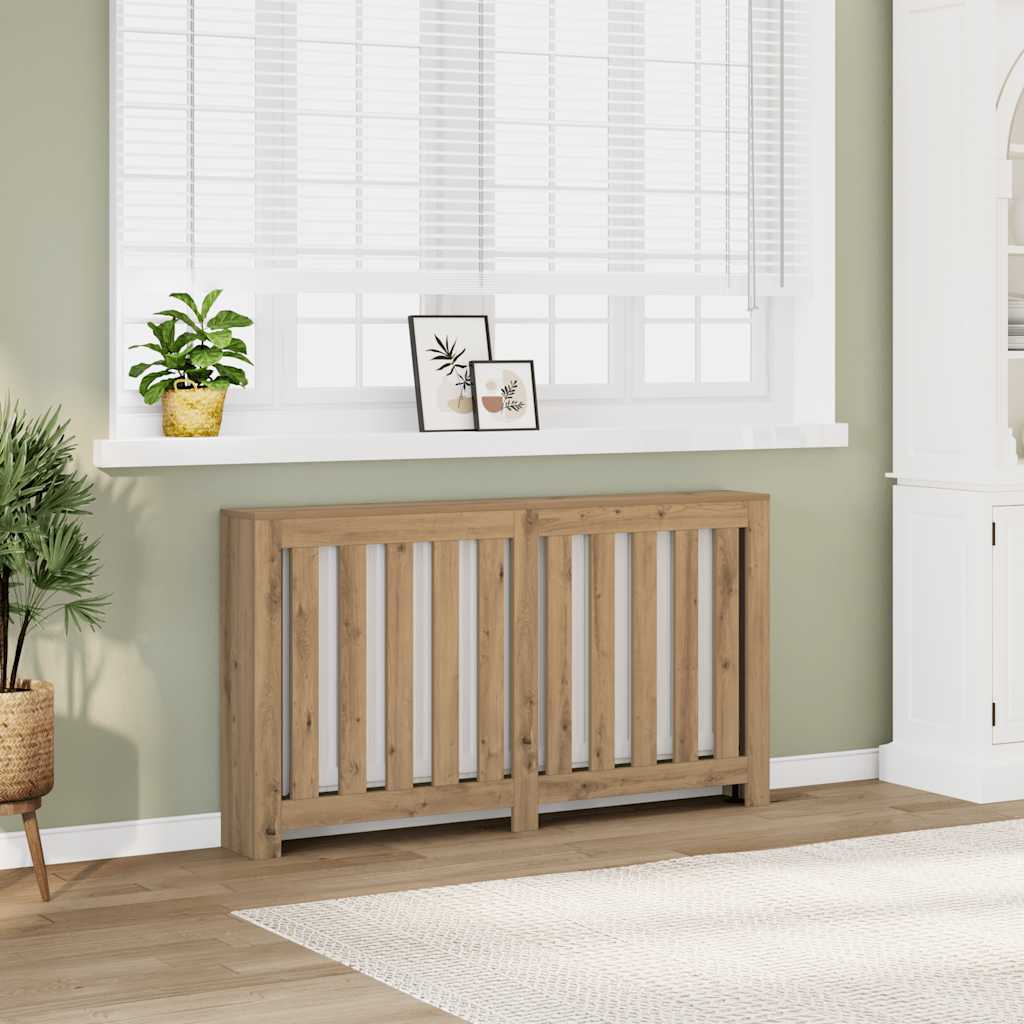 Radiator Cover Artisan Oak 149x20x82 cm Engineered Wood
