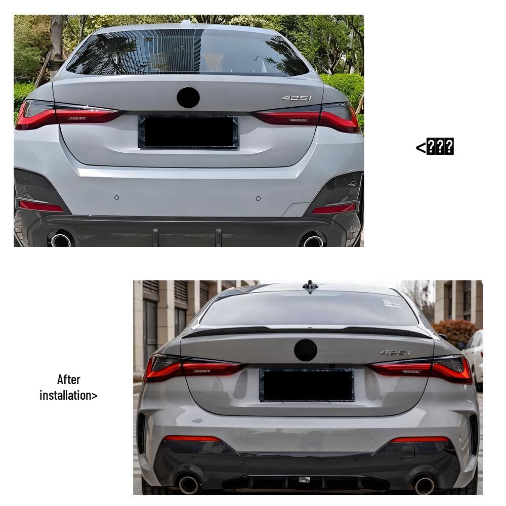 Задний спойлер BMW 4 серии G22 в стиле M4, установка без сверления (2021+)