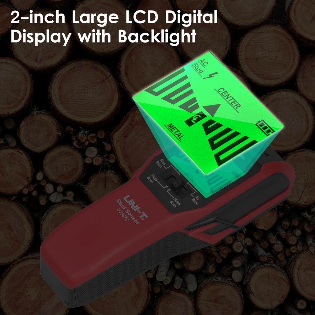 UNI-T Поиск шпилек Настенный сканер Детектор шпилек Цифровой настенный детектор Металлоискатель Детектор проводов переменного тока