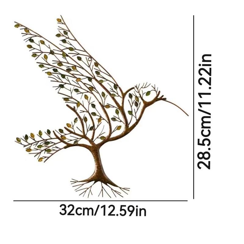 Колибри с ветками Металл